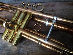 Custom RBM Bb trumpet with adjustable bracing