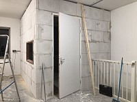 Office walls and door
